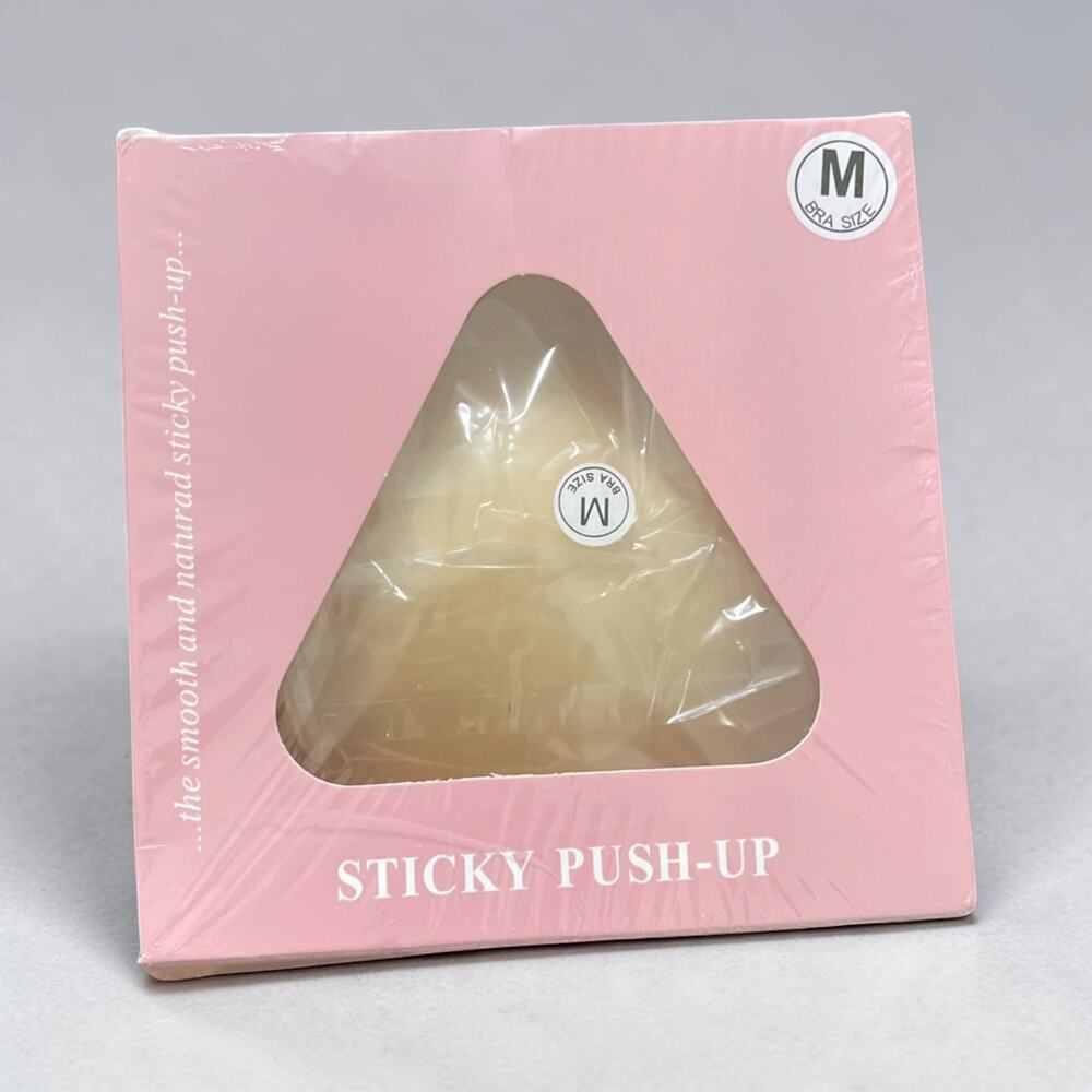 New Sticky Push Up Bra pad Gel Inserts Size Medium Increase cleavage double side